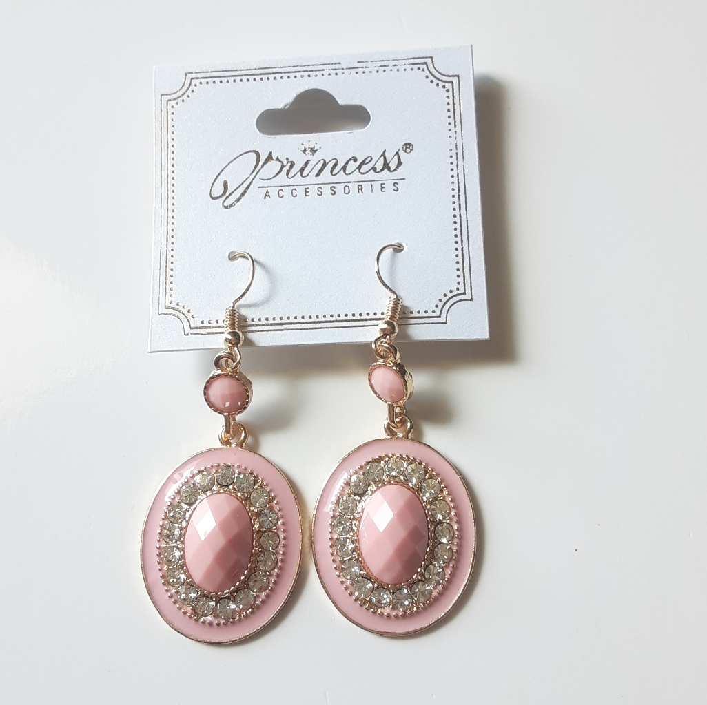 Princess Accessories Light Pink Dangle Earrings 9$